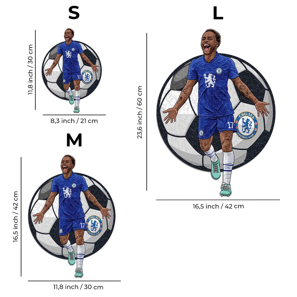 Raheem Sterling - Rompecabezas de Madera